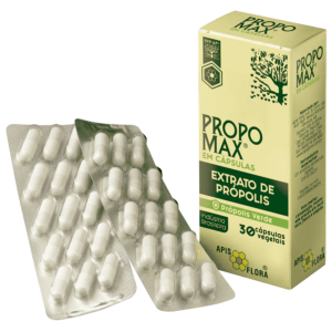 Propomax Extrato De Própolis Verde Sem Álcool 30 Cápsulas Vegetais Apis Flora