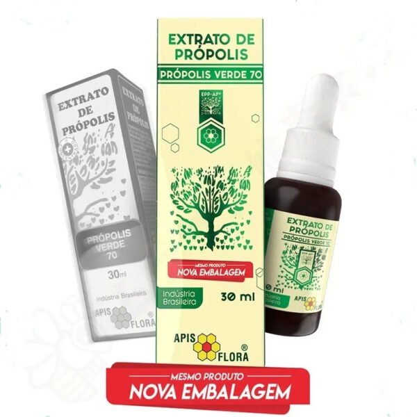 Extrato de Própolis Verde 70 Mais Concentrado 25% pv 30ml Apis Flora - Image 2