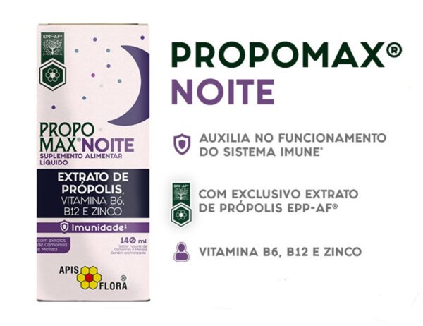 Propomax Noite Extrato de Própolis sem Álcool 140ml Apis Flora - Image 2
